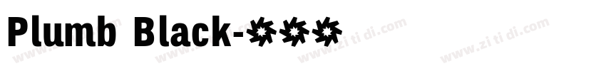 Plumb Black字体转换